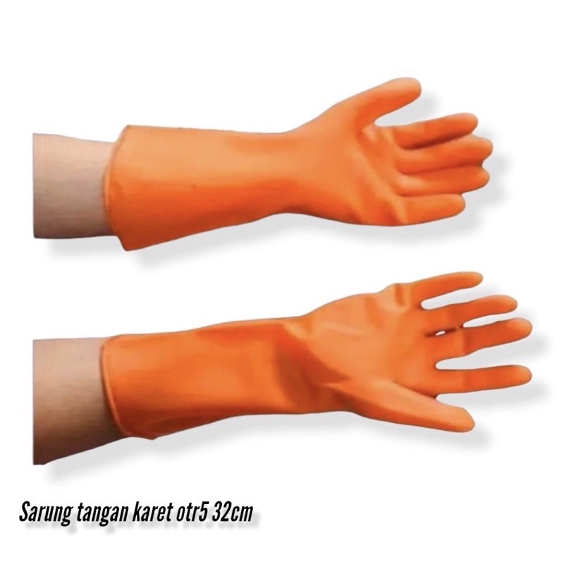 Sarung tangan karet latex 32cm Otr5