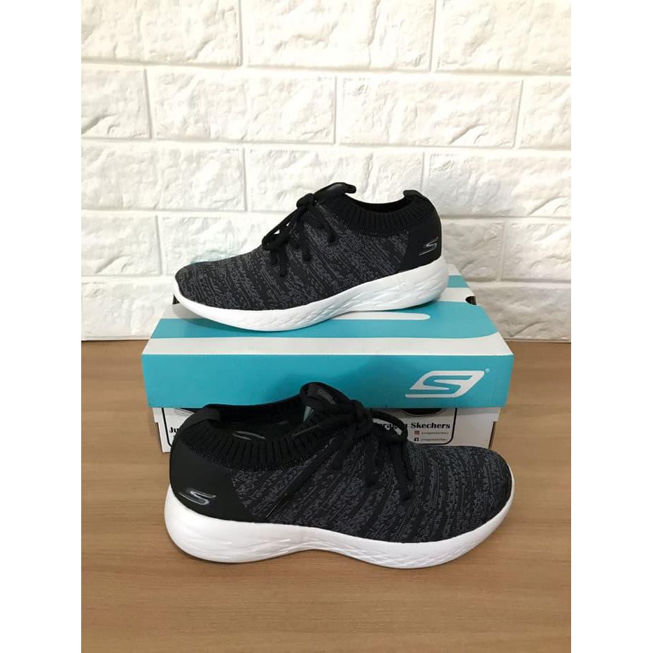 Sepatu Sketcher Skechers New Gorun Women - Hitam, 36