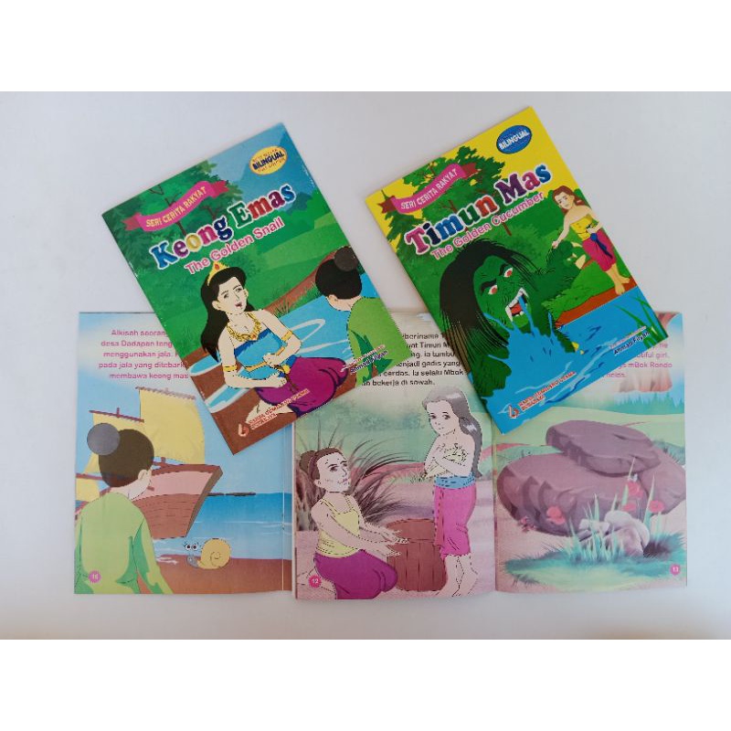 Buku Cerita Anak Keong Mas dan Timun Mas