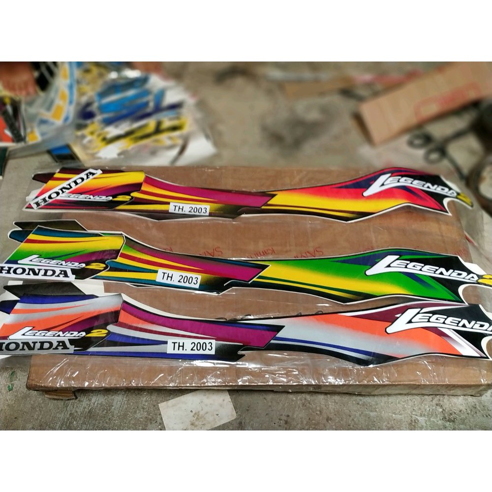 Striping Honda Legenda 2 Polet Honda Astrea Legenda 2 Shopee