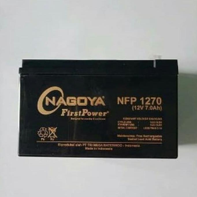 Aki Baterai Kering Vrla MF 12V7Ah Nagoya Sepeda Listrik Ayo Beli
