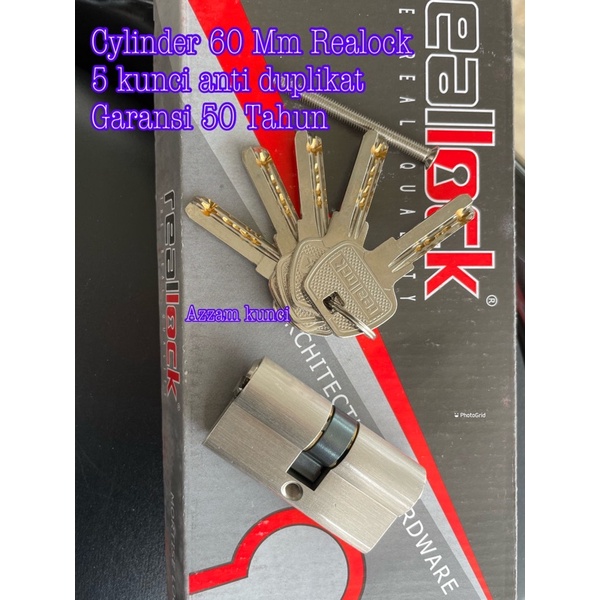 Promo Cylinder Kunci Realock Garansi 50 Tahun/ Silinder 60 mm realock REALOCK Garansi 50 Tahun/ Silinder Kunci Pintu Garansi 50 Tahun Cylinder cylinder kunci 60 mm Standart murah silinder kunci pintu 60 mm besar murah