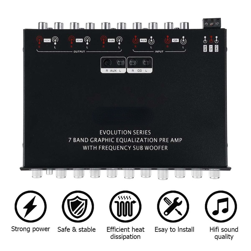 Preamp Parametric Equalizer Karaoke Mobil  Bluetooth USB Karaoke Pre Amp Equalizer