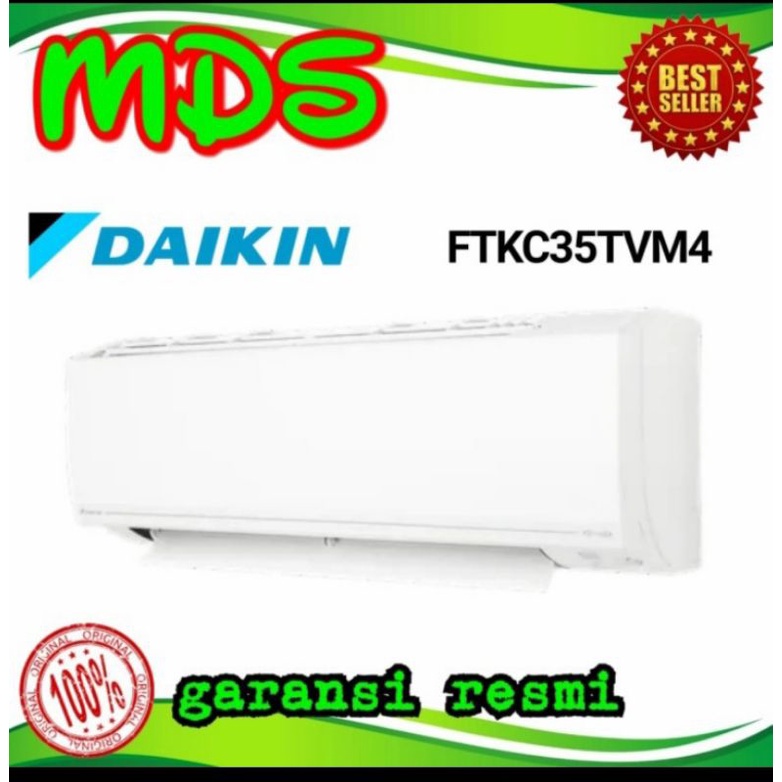 AC DAIKIN STAR INVERTER FTKC 35 TVM4 AC 1.5 PK HARGA FTKC 35 TVM4 STAR INVERTER+ PASANG INSTALASI