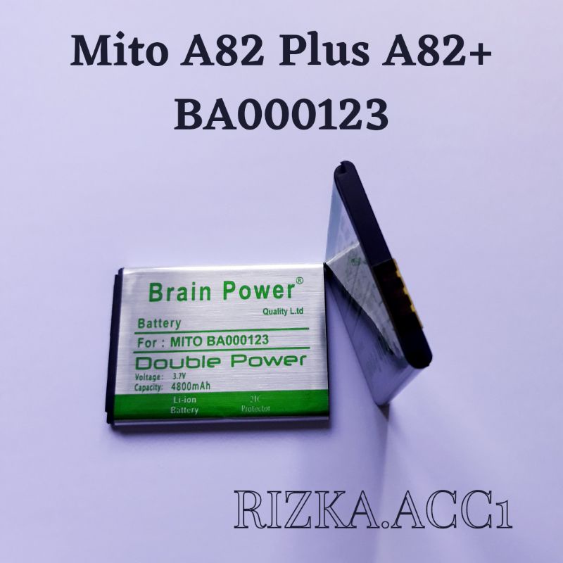 Baterai Batre Mito A82 Plus A82+ BA000123 BA-00123 Double Power Battery Hp