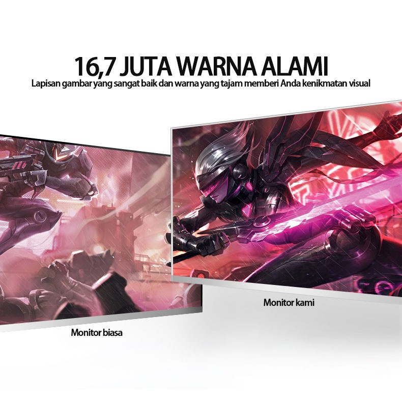 24-inci 144Hz monitor komputer LCD, desktop kantor, gaming, 1080P, layar tanpa batas dengan resolusi-6