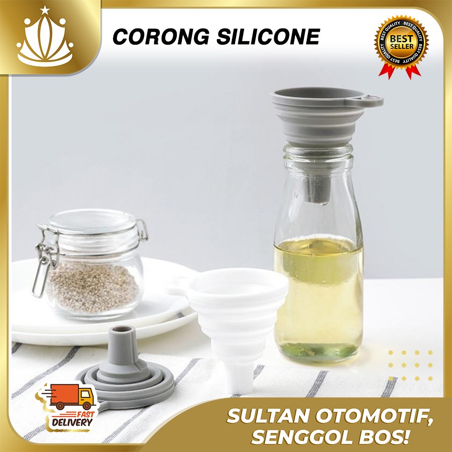 CORONG LIPAT Sillicone Multifungsi Tuang Bumbu, Minyak, Shampoo, Sabun