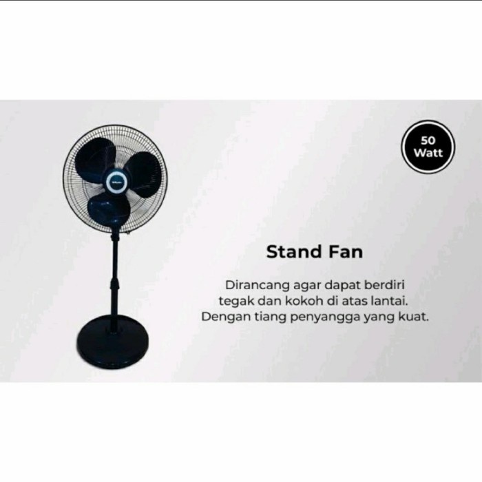 Miyako Kipas Angin Berdiri Stand Fan 16Inch KAS 1607 PL 1607PL 16 Inci