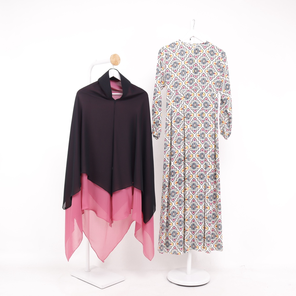 Dress Prive Ameera 02 Set Khimar Syari Premium