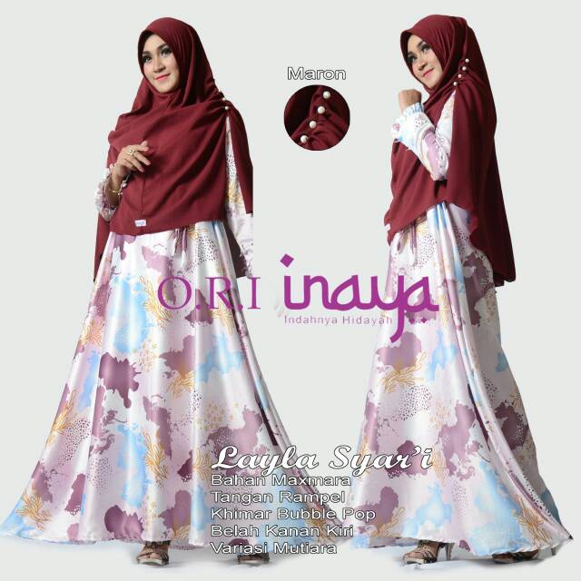Gamis layla syari by ORI INAYA