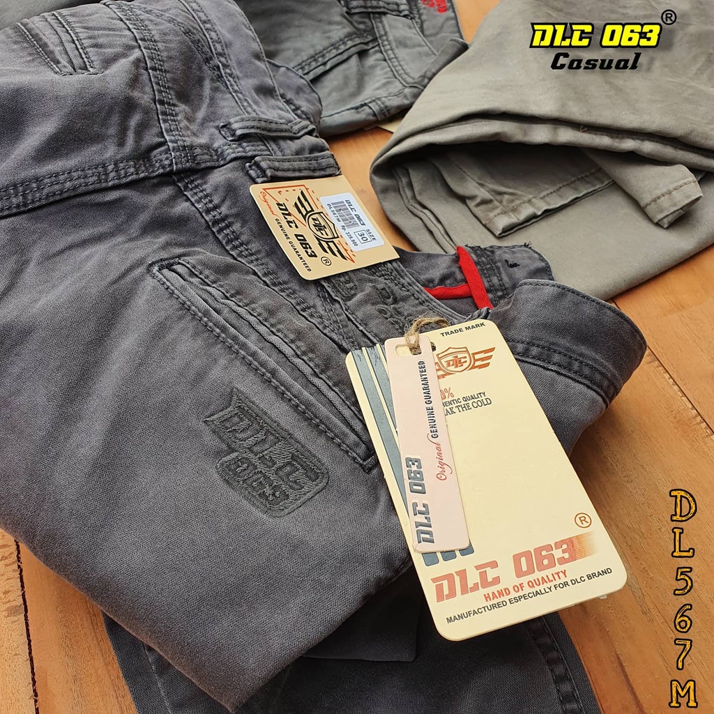 DLC063 - Celana Chino Kanvas Terbaru  Ori asli Reguler Standart Chinos Cardinal