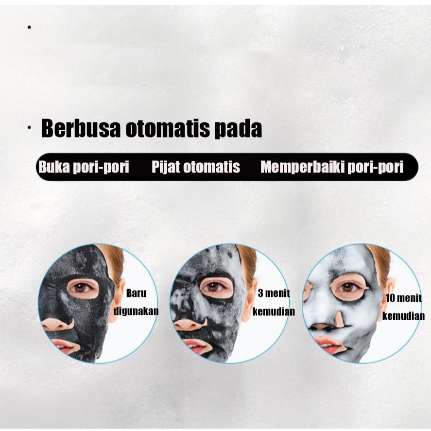 Masker Wajah Images Bubble Amino Acid Mask Foam/Masker Gelembung Busa/Jomtam sheet Mask Korea