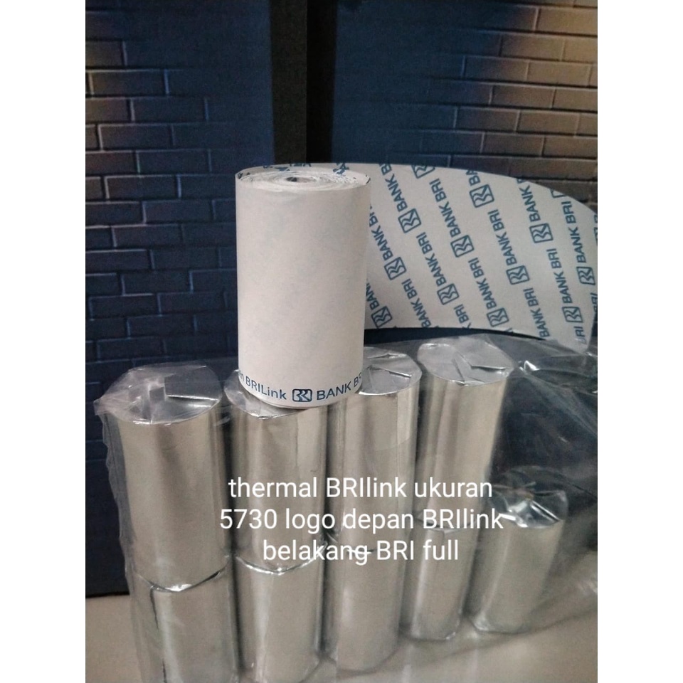 

H7Y kertas Thermal Logo BRILink ukuran 57x30 mm