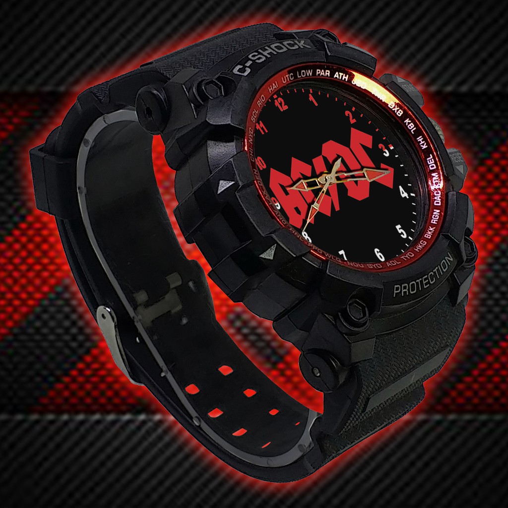 (ISTIMEWA BOSSQUE) JAM TANGAN ACDC LIST MERAH - EXCLUSIVE 20