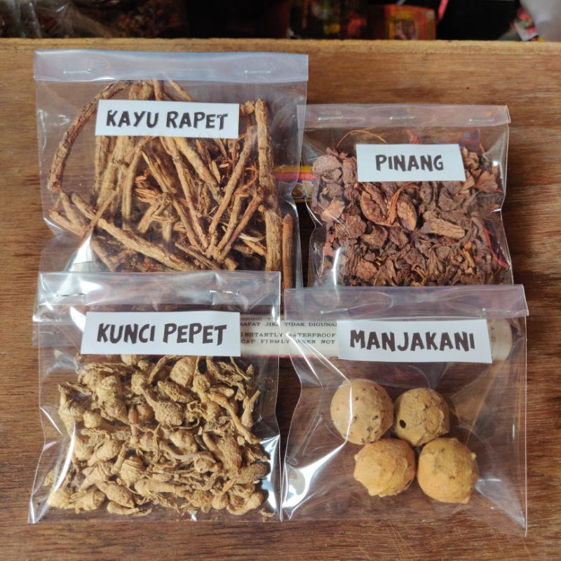 

Rempah kesehatan wanita, Kayu rapet, Majakani, Kunci Pepet, pinang muda