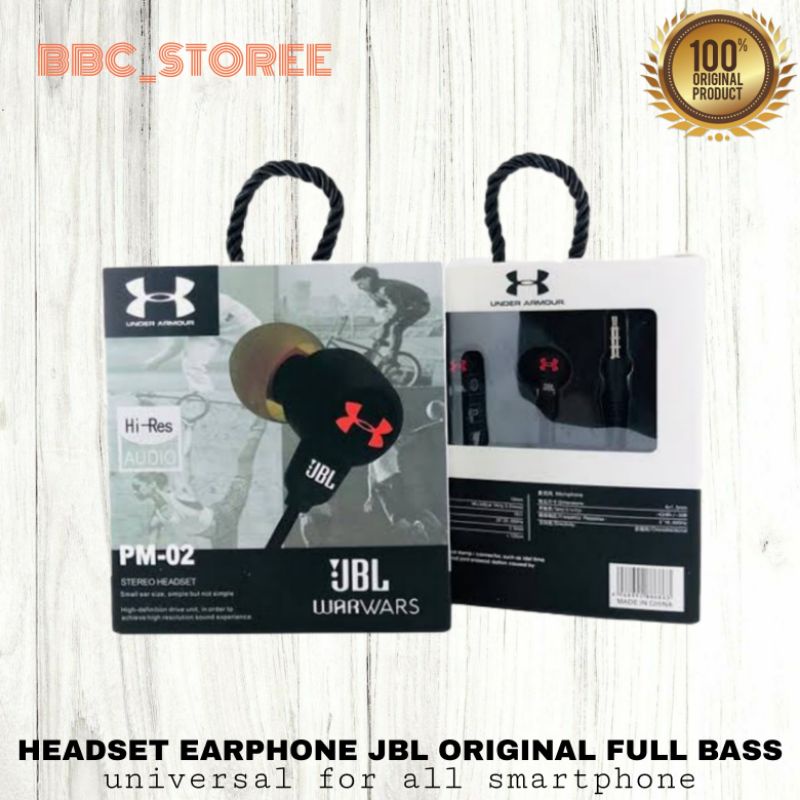 Headset Earphone Handsfree JBL Original 100%