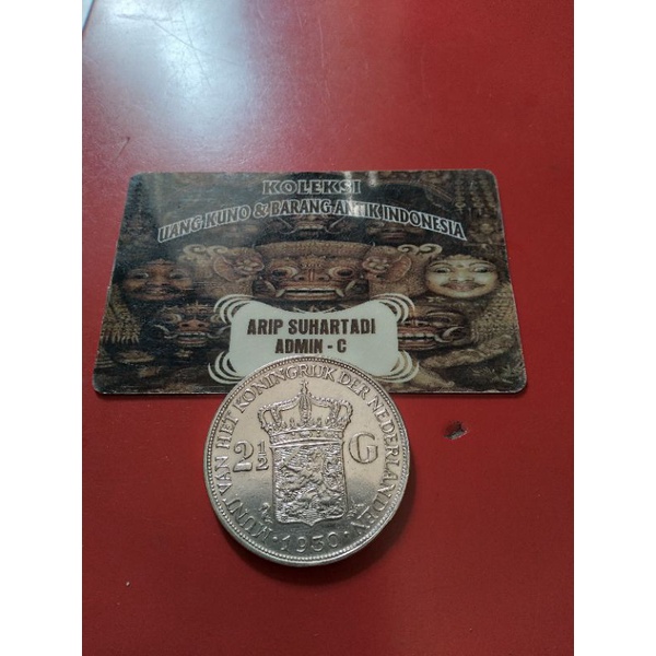 Koin 2 1/2 G Wilhelmina 1930
