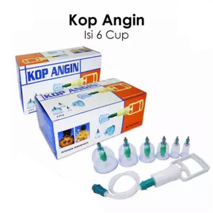 Cupping Kit Alat Bekam Kop Angin Badan isi 12 &amp; 6 cups