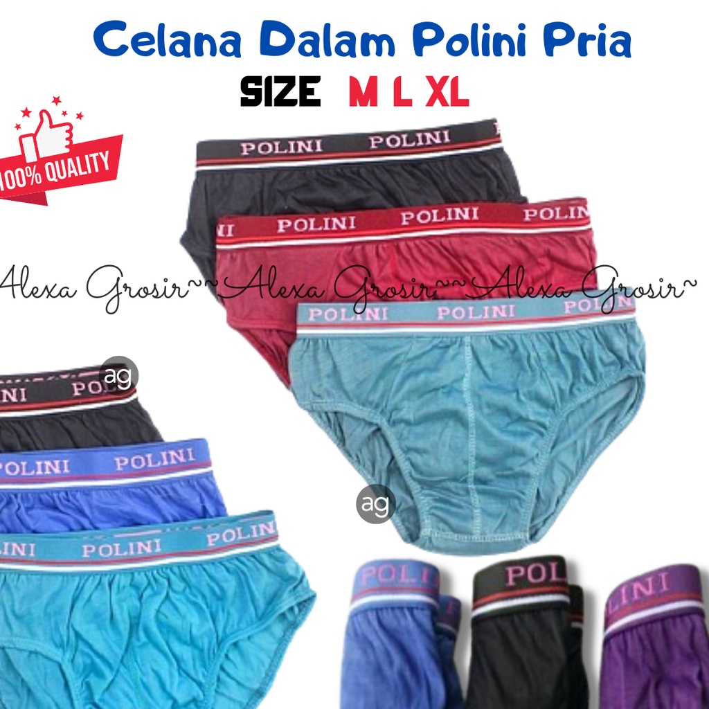 ALEXA-Celana Dalam Pria Murah Lembaran XL - POLINI