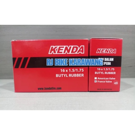 Ban Dalam Kenda 16 x 1.50 - 1.75 Presta FV 48MM 16 306