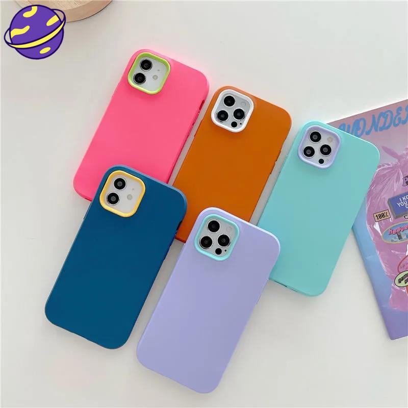 Case Pelindung Bahan Silikon Untuk Iphone 13 12 11 Pro X Xs Max 7 8 Plus