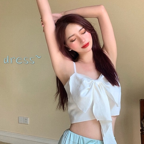 [Premium] Jennie Blackpink Summer Tanktop Bow Pita