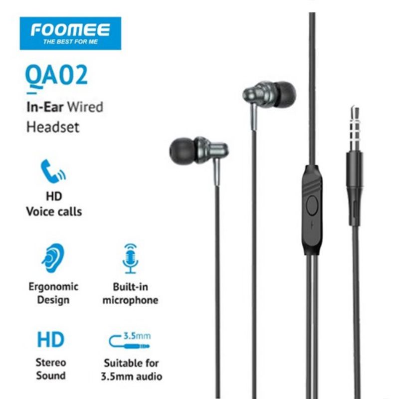 Foomee QA02 In Ear Wired Headset