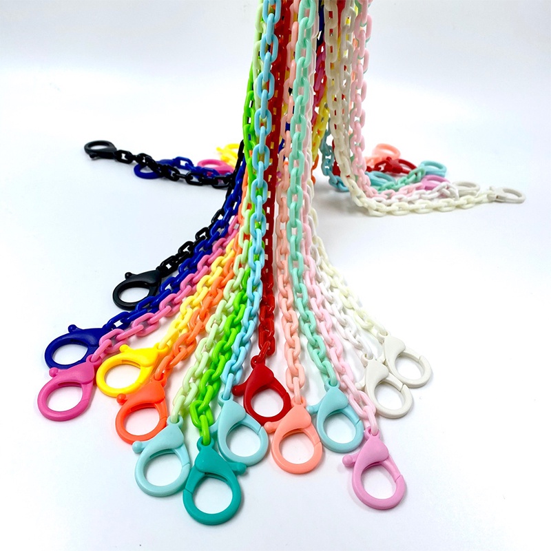 Korean Style Adjustable Mask Clip Lanyard Ear Holder Neck Strap Colorful Chain Anti Slip Lanyard -PD