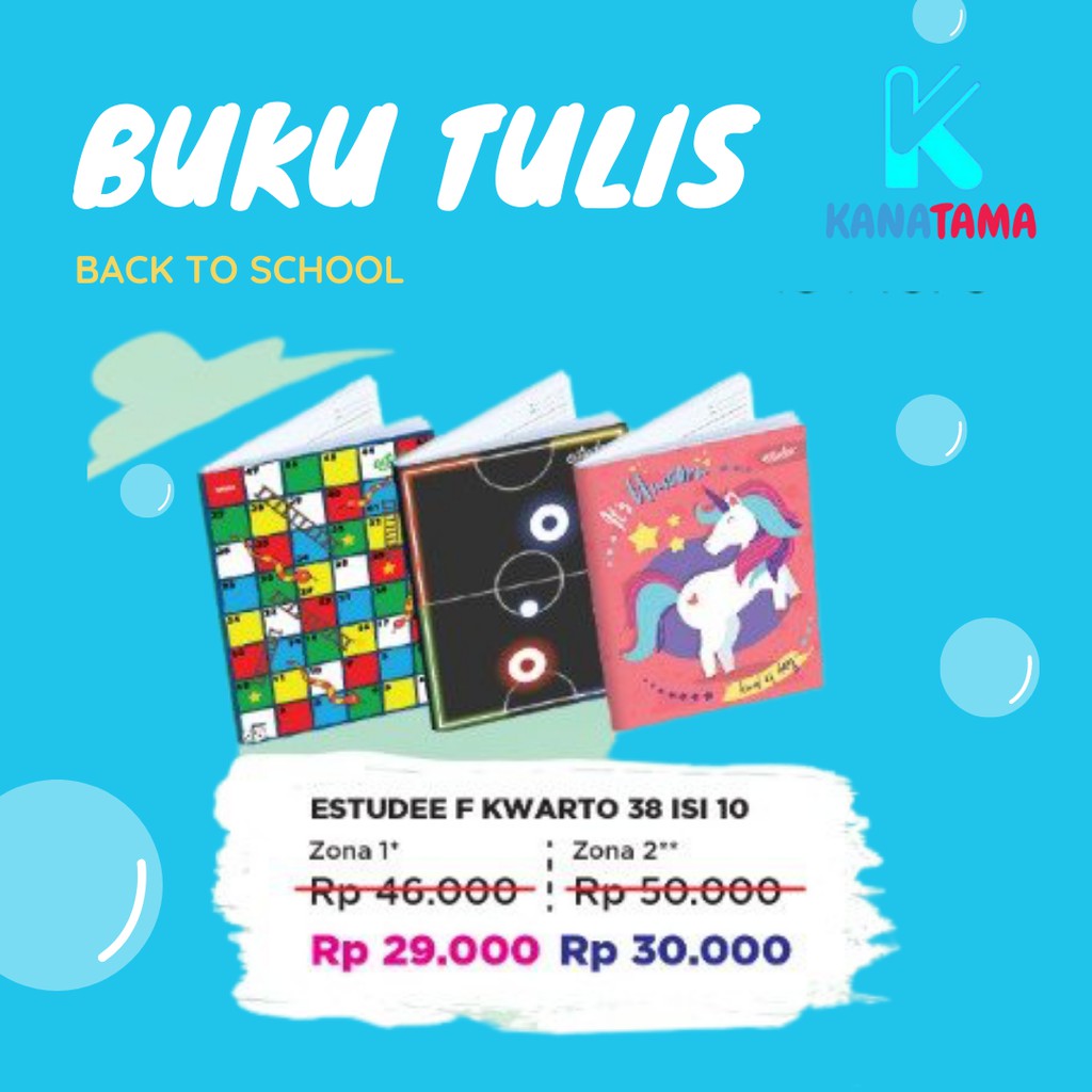

Buku Tulis Estudee F Kwarto 38 Lembar isi 10 Buku