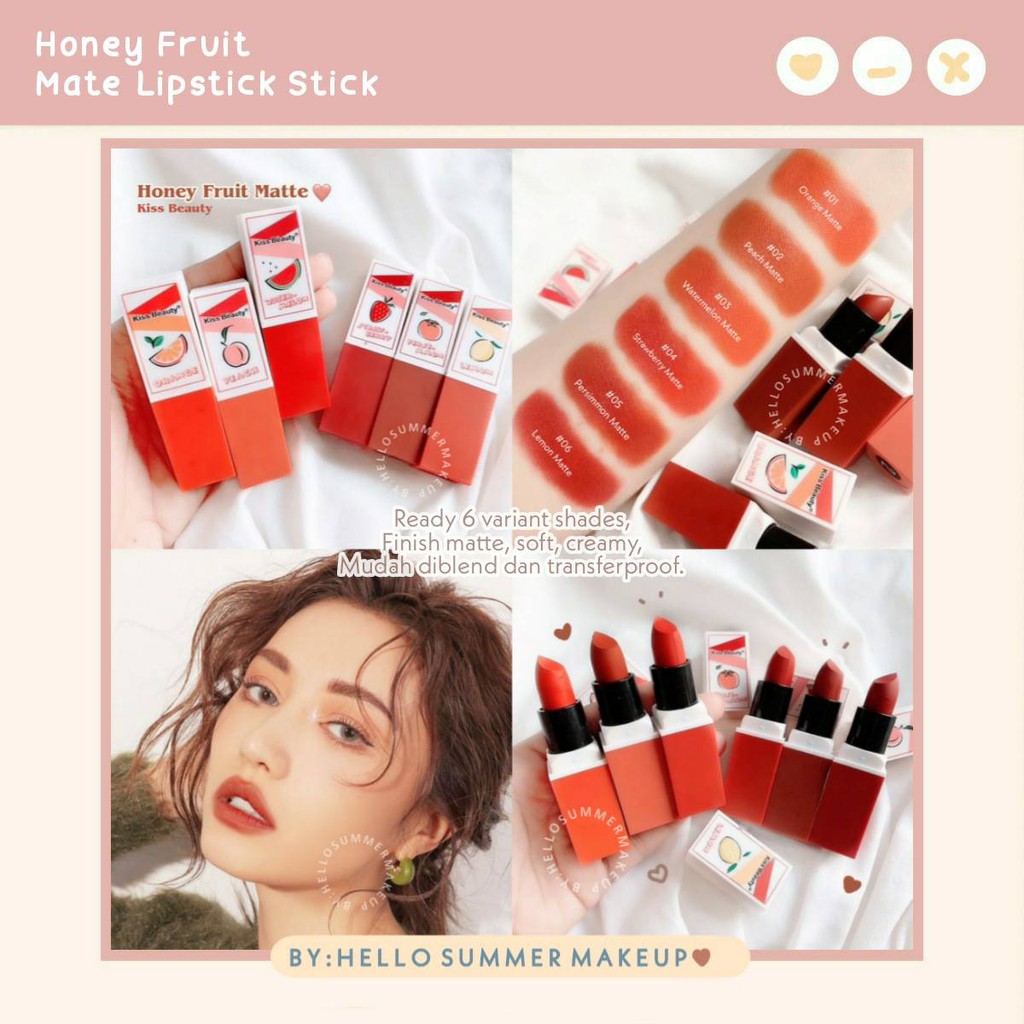 KBEAUTY - Honey Fruit Matte Lipstick Stick