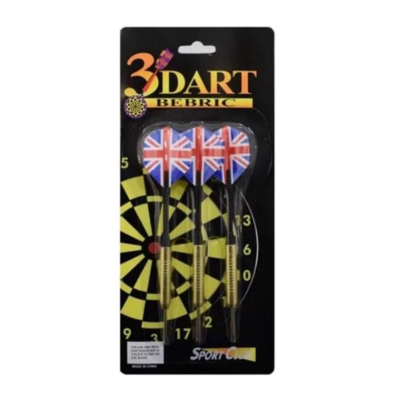 3 Dart Bebric / Dart Arrow Bebric Isi 3 / Panah Dart Besi
