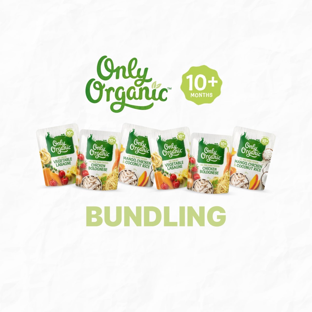 Bundling Only Organic Baby Food 10m+ (6 Pcs)