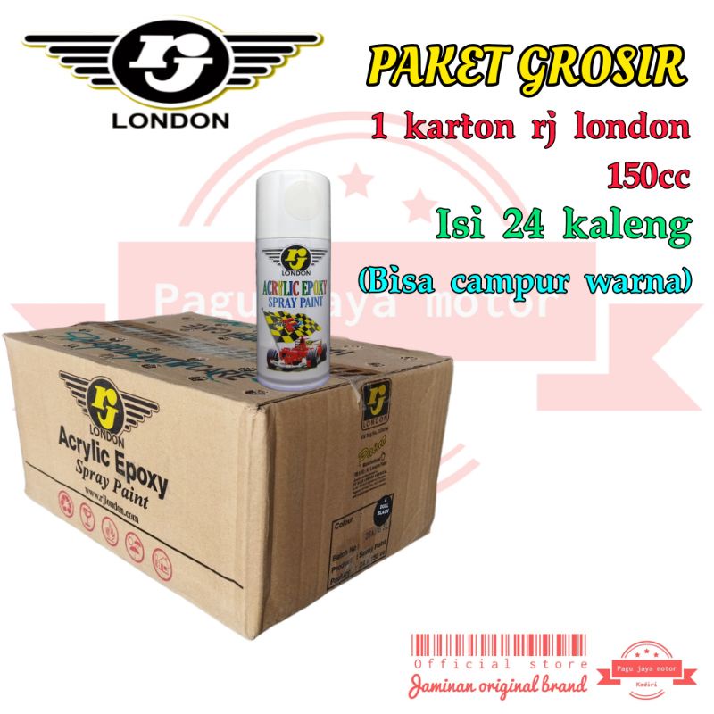 paket grosir cat semprot rj london 150cc isi 24 kaleng