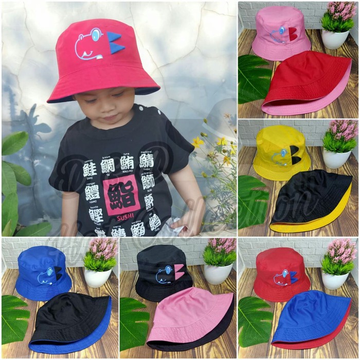 TOPI BUCKET ANAK LAKI LAKI PEREMPUAN 6 bulan -5 TAHUN / BUCKET DINO