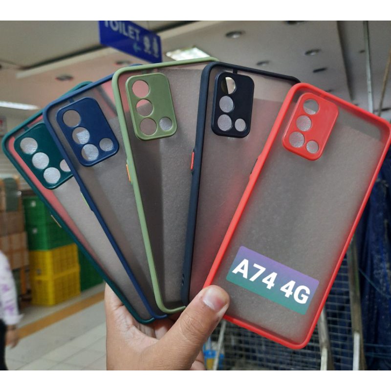 Case Oppo A75 4G Case Fiber Oppo A74 5G Softcase My Choice Camera Warna Warni