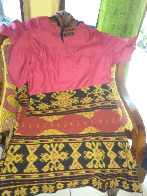 Couple Tenun Motif Bunga