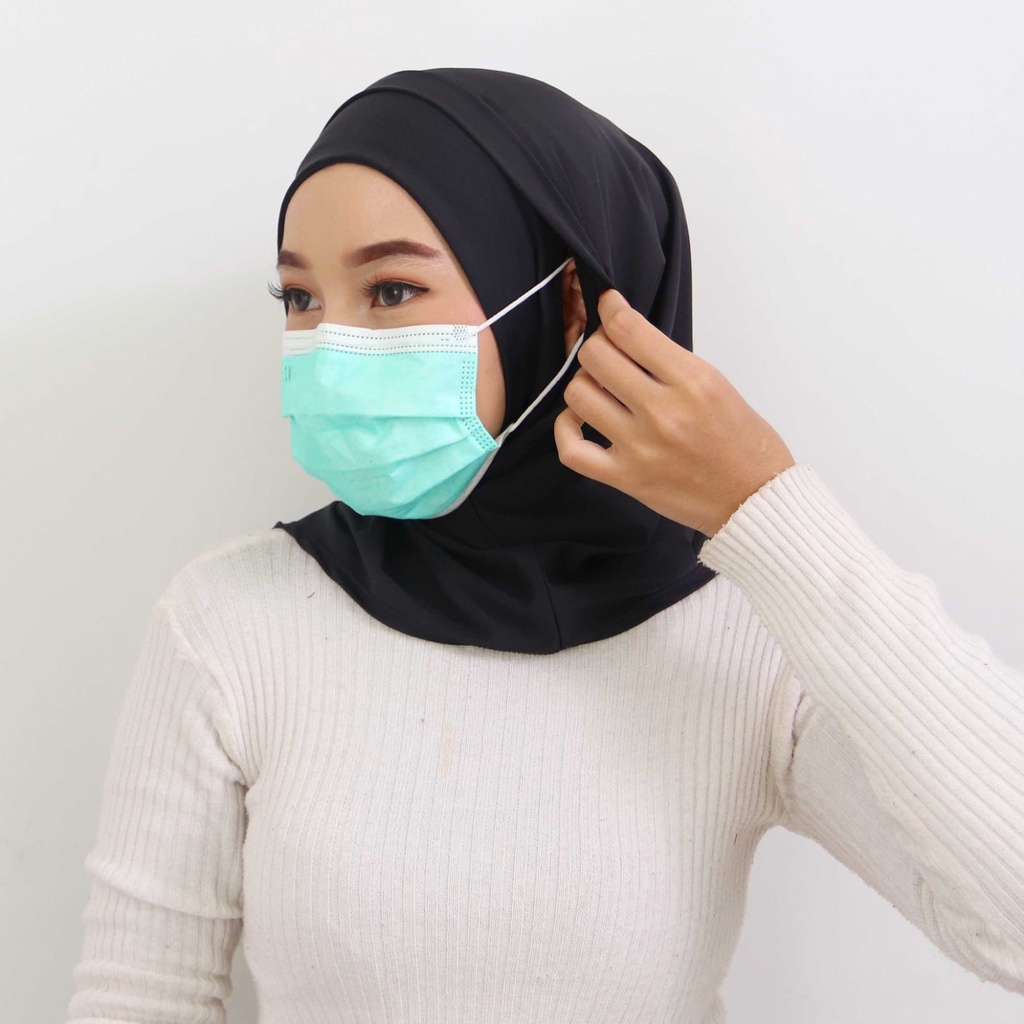 HITJAB - Hijab Sport Hijab Mask Untuk Masker Kacamata & Earphone-1