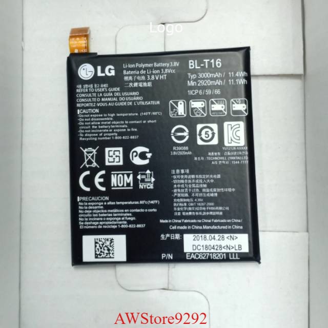 Mcom Battery Batre Baterai Mcom LG G Flex 2 H950 BL-T16 BLT16 BL T16