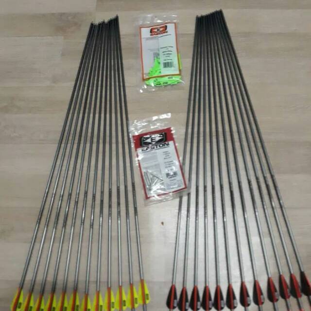 6pcs 1616 arrow xx75 platinum plus easton