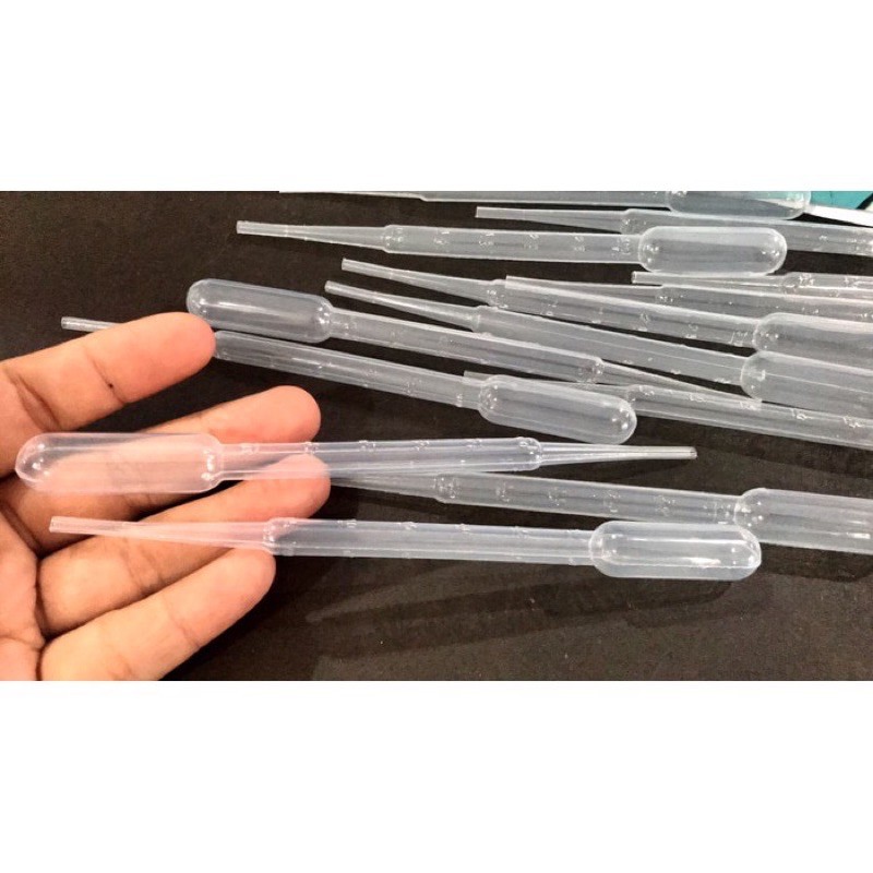 Pipet plastik Takar Kultur Artemia 3ml Juga Untuk Campuran Ukuran Dosis Pelet Ikan Cupang Guppy dll