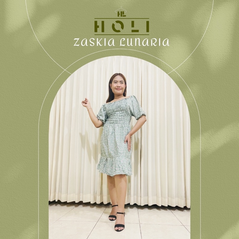 Dress|Daster|Seksi|Sexy|Cantik|Anggun|Bali|zaskia Lunaria Motif Bunga Pattern|Premium Quality|Daster