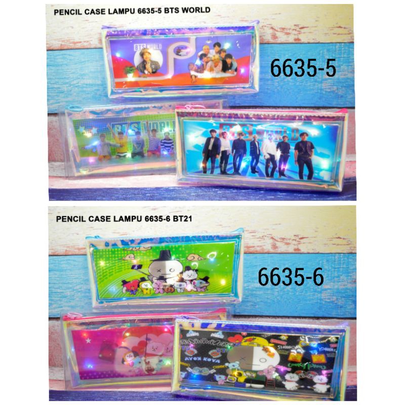 

Tempat pensil hologram lampu seleting / pencil case hologram lampu