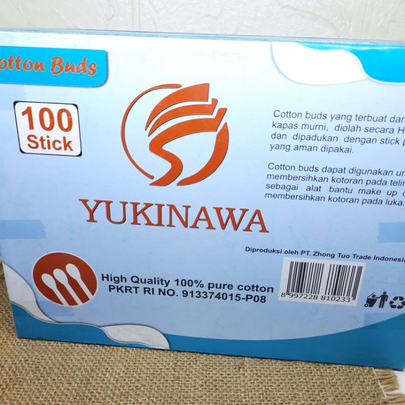 Cotton Bud Yukinawa Kemasan Tabung Pembersih Telinga Premium