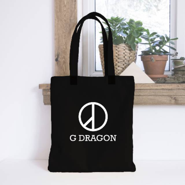 TOTE BAG GD G-DRAGON KPOP/ TOTE BAG/ TAS WANITA/ TAS SELEMPANG/ TOTE BAG KOREA/ HYPEBEAST