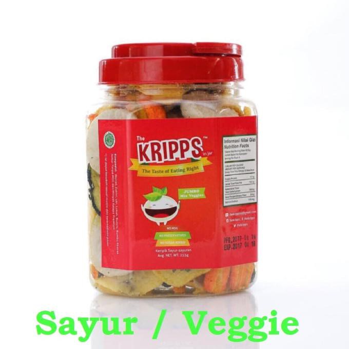 

The Kripps Chips Keripik Sayur Dan Buah Jumbo 255Gr - Sayur Veggie