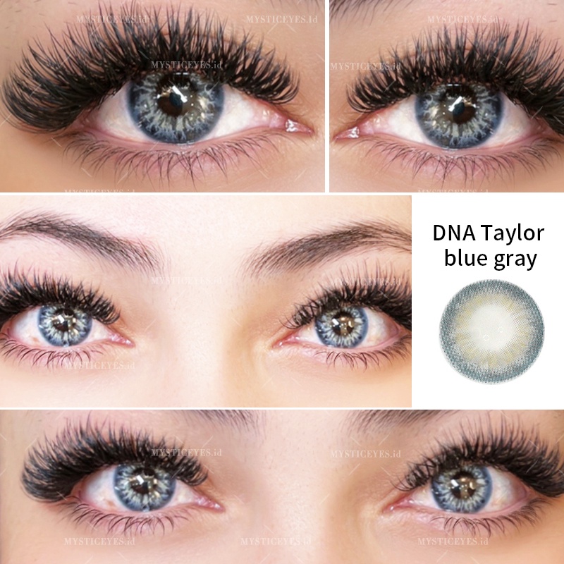 [✅COD] MYSTICEYES SOFTLENS DNA TAYLOR EYES SERI 14MM NORMAL &amp; MINUS -0.50 S/D -3.00