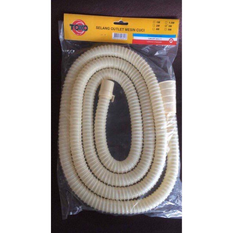 Selang Mesin Cuci lebih PANJANG. 3 MTR . Plastic pvc . selang 1&quot;