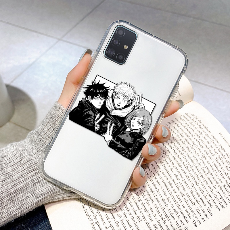 JUJUTSU KAISEN Soft Phone Case For Samsung A12 A21S A30 A20 A31 A32 A50 A51 A52 A50S A30S 4G 5G Clear TPU Anti-fall Cosing