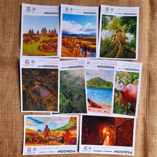 Kartu Pos / Postcard / Postcrossing Indonesia - unesco whs indonesia