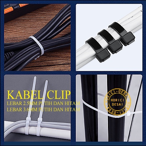 KABEL TIES 3.6MM 100/150/200/250/300MM kabel ties Putih dan hitam/cable ties/kabel serut/tali ties/ties kabel pengikat plastik